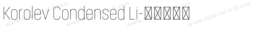 Korolev Condensed Li字体转换